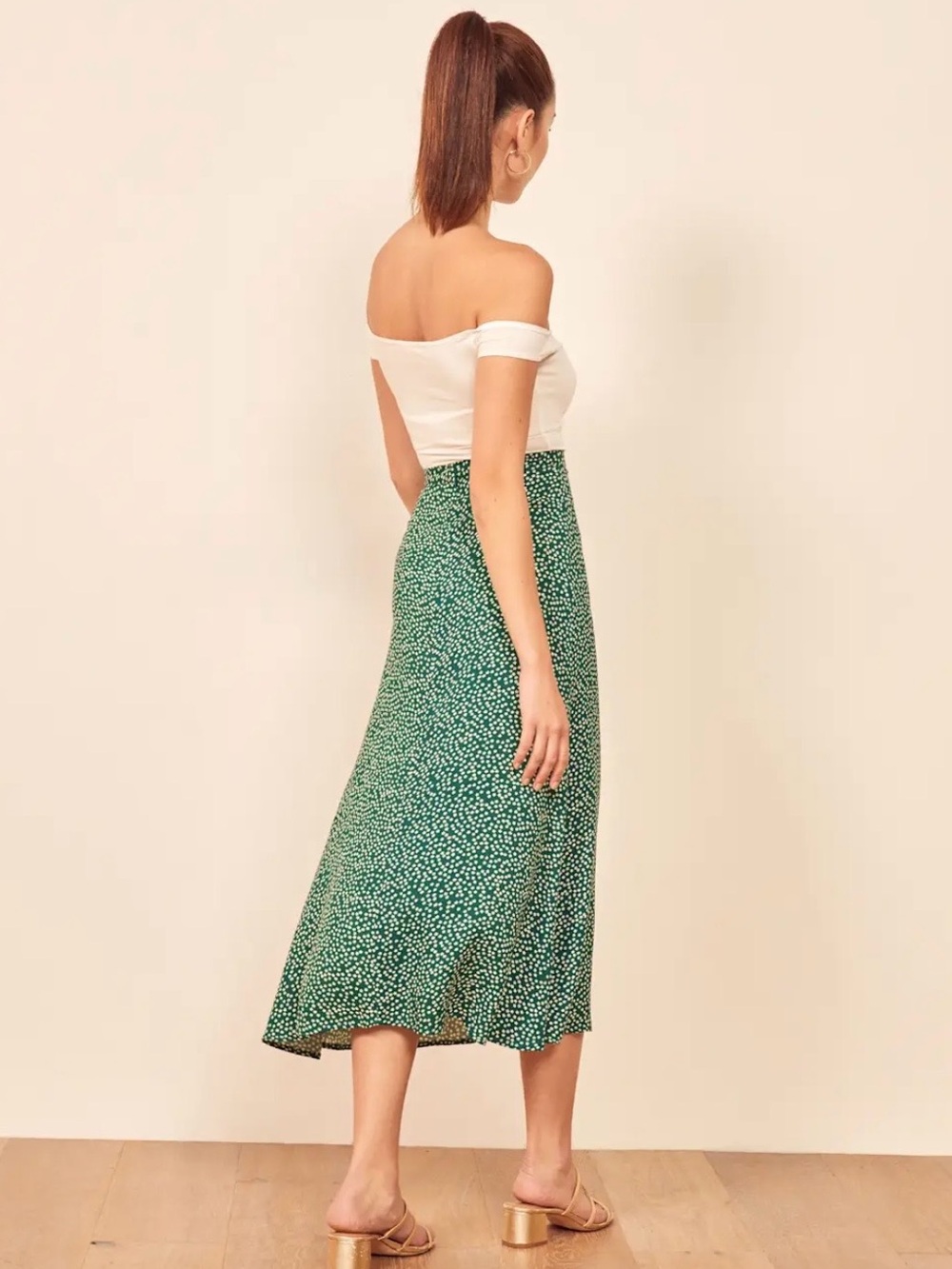 Reformation Bea Skirt Wyoming - Size 10 - Picture 5 of 6